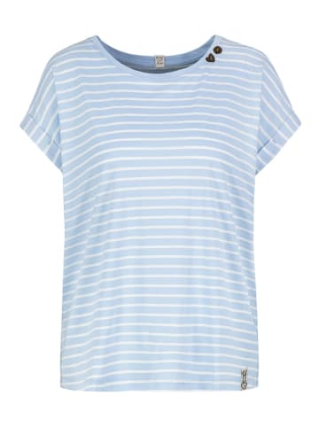 Sublevel Shirt in Hellblau/ Weiß