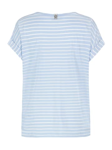 Sublevel Shirt in Hellblau/ Weiß
