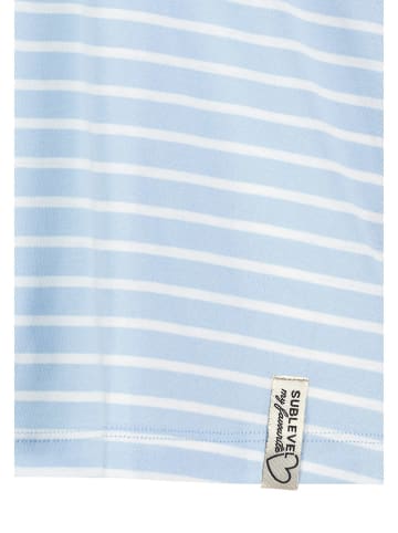 Sublevel Shirt in Hellblau/ Weiß