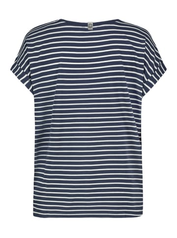 Sublevel Shirt in Dunkelblau/ Weiß