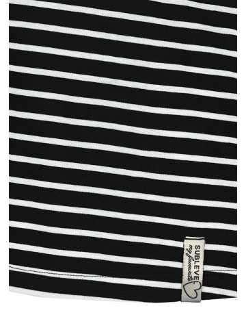 Sublevel Shirt in Schwarz/ Weiß