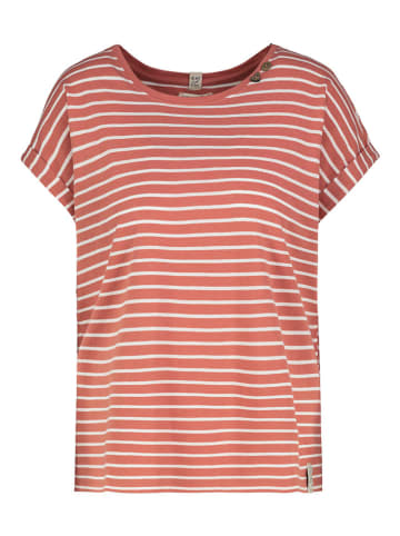 Sublevel Shirt in Koralle/ Weiß