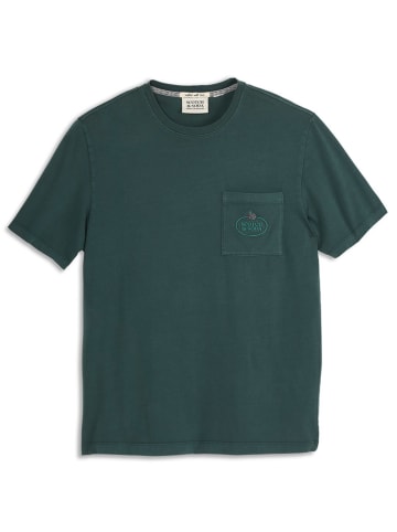 Scotch & Soda Koszulka w kolorze ciemnozielonym