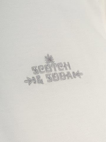 Scotch & Soda Koszulka polo w kolorze białym