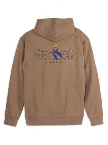 Scotch & Soda Hoodie lichtbruin