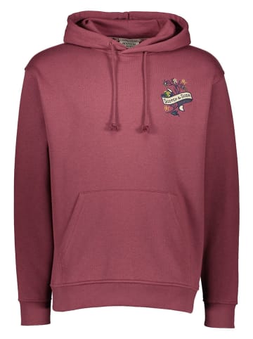 Scotch & Soda Hoodie in Dunkelrot