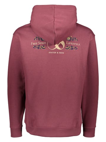 Scotch & Soda Hoodie in Dunkelrot