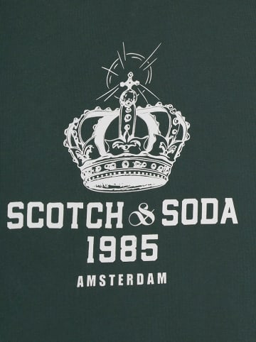 Scotch & Soda Hoodie donkergroen