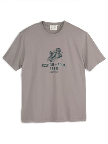Scotch & Soda Koszulka w kolorze szarym