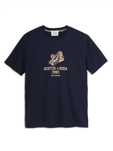 Scotch & Soda Koszulka w kolorze granatowym