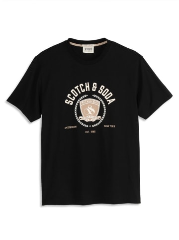 Scotch & Soda Koszulka w kolorze czarnym