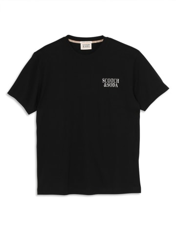 Scotch & Soda Koszulka w kolorze czarnym