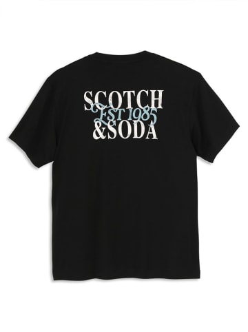 Scotch & Soda Koszulka w kolorze czarnym