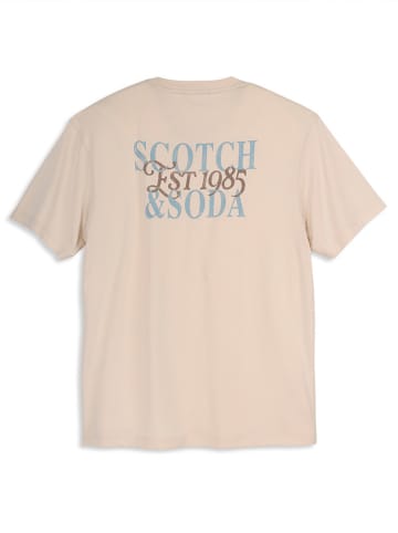 Scotch & Soda Koszulka w kolorze beżowym