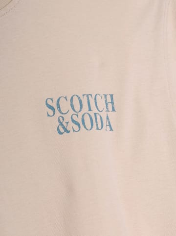 Scotch & Soda Koszulka w kolorze beżowym