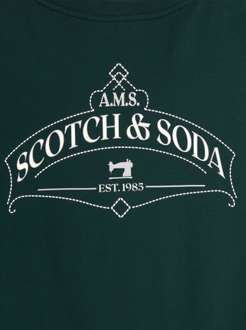 Scotch & Soda Koszulka w kolorze ciemnozielonym