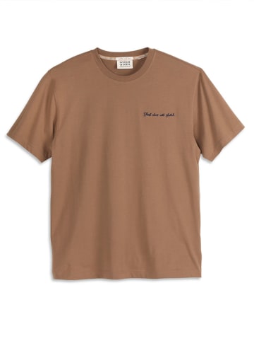 Scotch & Soda Koszulka w kolorze jasnobrązowym