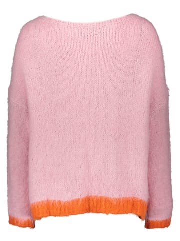miss goodlife Sweter "Peace" w kolorze jasnoróżowym