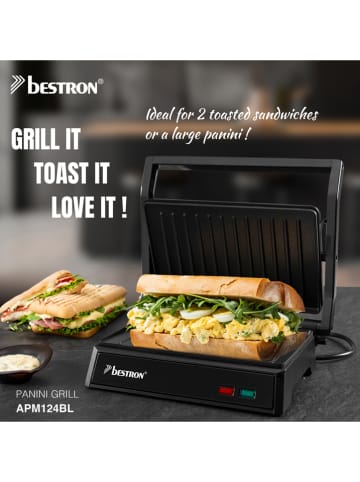 bESTRON Grill "Black Label" w kolorze czarnym do panini
