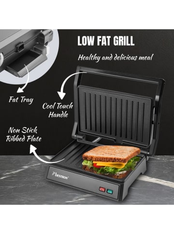 bESTRON Paninigrill "Black Label" in Schwarz