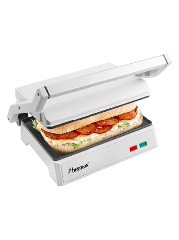 bESTRON Paninigrill "Funcooking" in Weiß