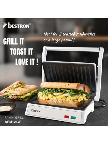 bESTRON Paninigrill "Funcooking" in Weiß