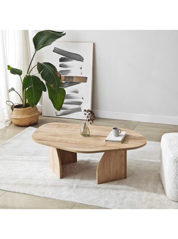 Evila Couchtisch ''Rock'' in Hellbraun - (B)100 x (H)35 x (T)60 cm