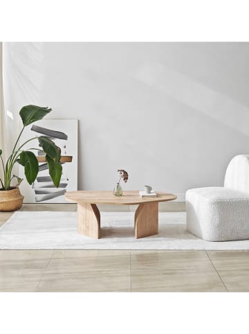 Evila Couchtisch ''Rock'' in Hellbraun - (B)100 x (H)35 x (T)60 cm