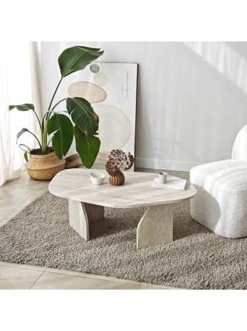 Evila Couchtisch ''Rock'' in Beige - (B)100 x (H)35 x (T)60 cm