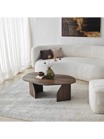 Evila Couchtisch ''Rock'' in Braun - (B)100 x (H)35 x (T)60 cm
