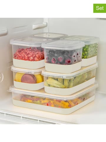 Violeta Home 7-delige set: vershouddozen grijs/transparant