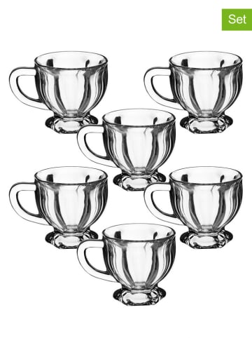 Violeta Home 6er-Set: Tassen in Transparent - 145 ml