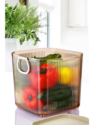 Violeta Home Pojemnik w kolorze beżowym - 4 l