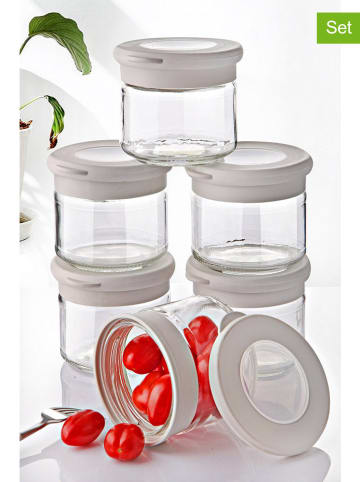 Violeta Home 3er-Set: Vorratsgläser in Grau - 300 ml