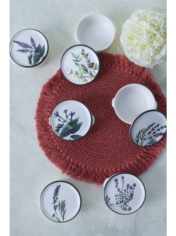 Violeta Home Pojemniki (6 szt.) w kolorze białym - wys. 10 cm