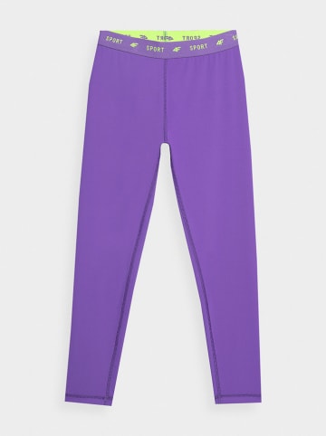 4F Legginsy sportowe w kolorze fioletowym