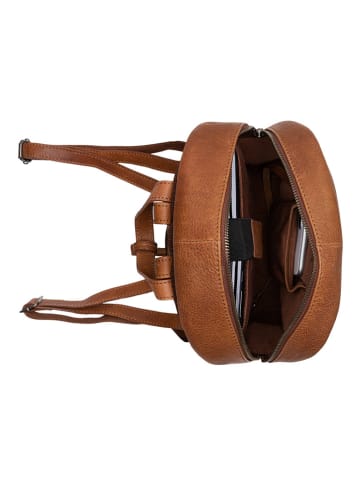 Burkely Leder-Rucksack in Hellbraun - (B)27 x (H)31 x (T)11 cm