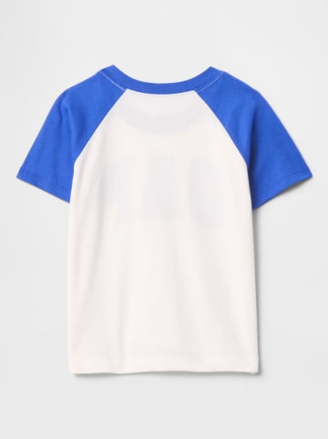 GAP Shirt in Weiß/ Blau