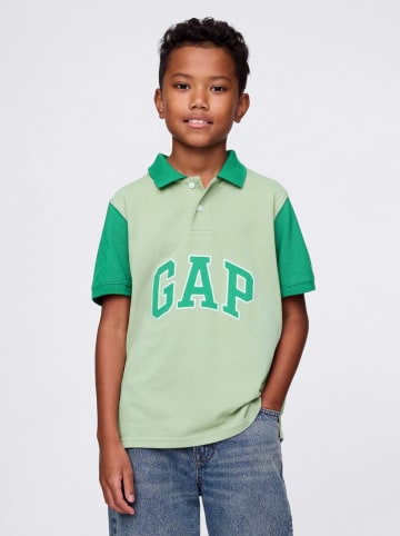 GAP Koszulka polo w kolorze zielonym