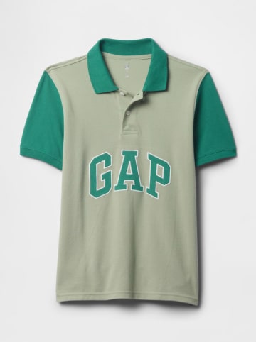 GAP Koszulka polo w kolorze zielonym