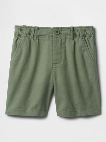 GAP Leinenshorts in Grün
