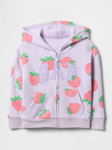 GAP Sweatjacke in Lila/ Rosa/ Grün