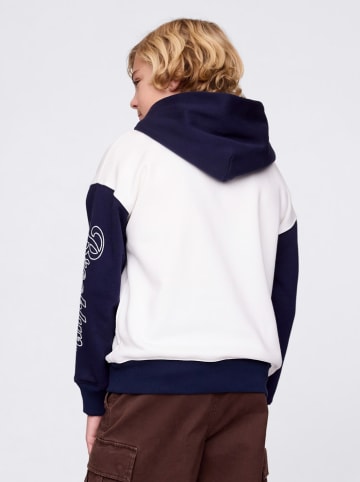 GAP Hoodie wit/donkerblauw/oranje