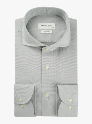 PROFUOMO Blouse lichtblauw/wit