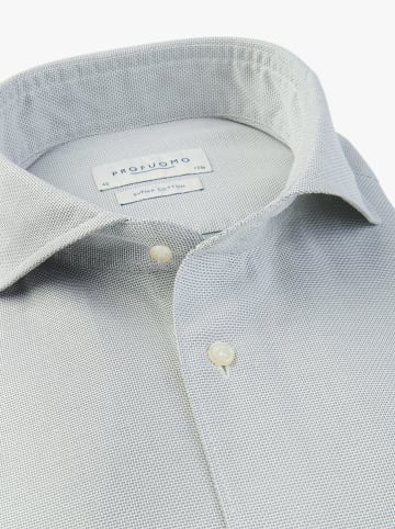 PROFUOMO Blouse lichtblauw/wit