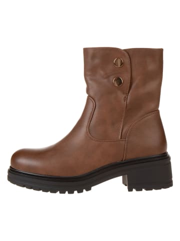 Sixth Sens Leder-Boots in Hellbraun