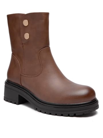 Sixth Sens Stiefeletten in Hellbraun