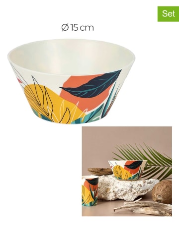 Garden Spirit 2-delige set: mueslikommen "Paradis" meerkleurig - Ø 15 cm
