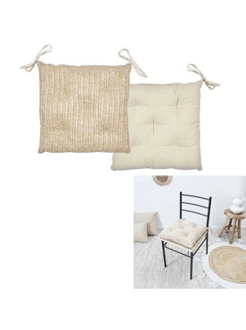 Ethnical Life Sitzkissen in Beige - (L)40 x (B)40 cm