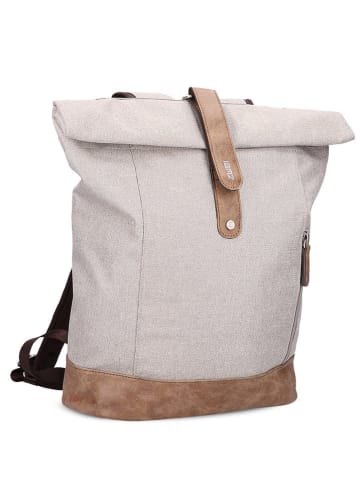 Zwei Rucksack ''O24PIN'' in Beige/ Braun - (B)37 x (H)37 x (T)18 cm